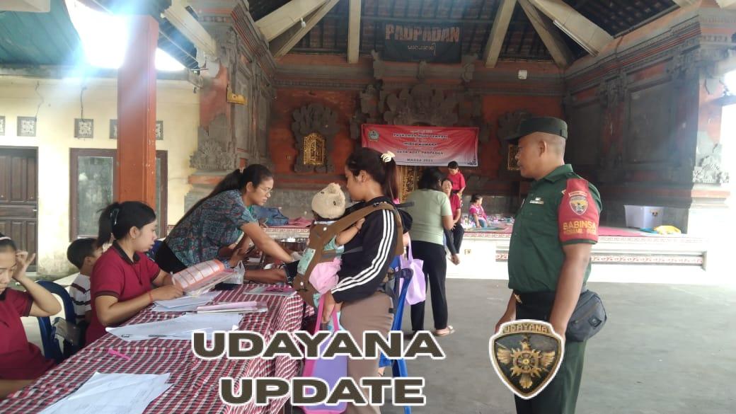 Babinsa Petak Kaja Dampingi Posyandu Balita, Wujudkan Generasi Sehat dan Berkualitas