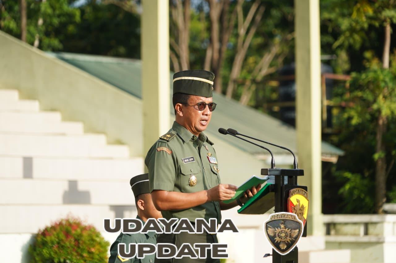 Kodam IX/Udayana Gelar Upacara 17-an, Pangdam Tekankan Kesiapsiagaan dan Pengabdian