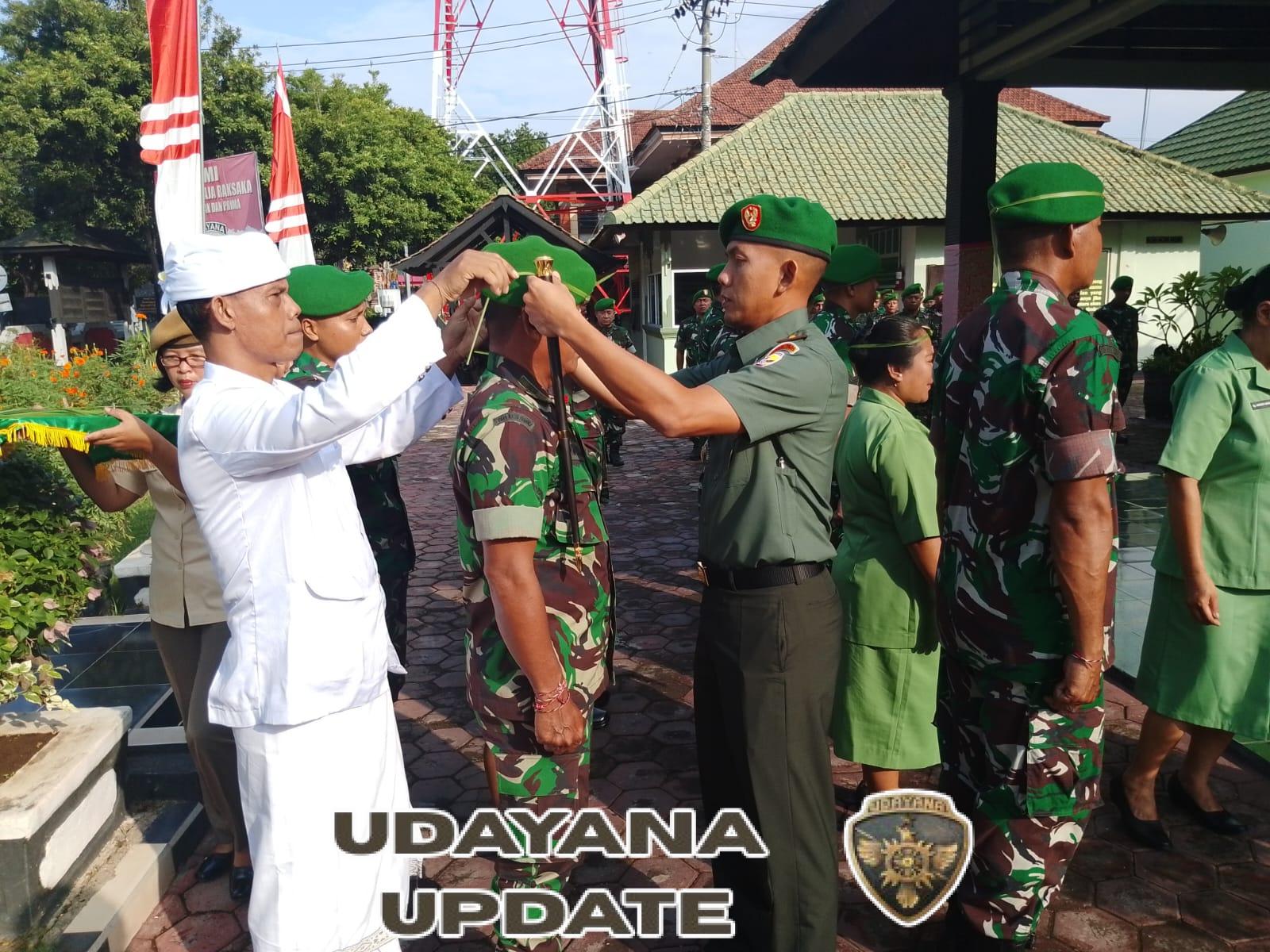 Penuh Makna dan Kebersamaan, Tradisi Tepung Tawar dan Pelepasan Purnatugas Warnai Korps Pasi Persdim 1609/Buleleng