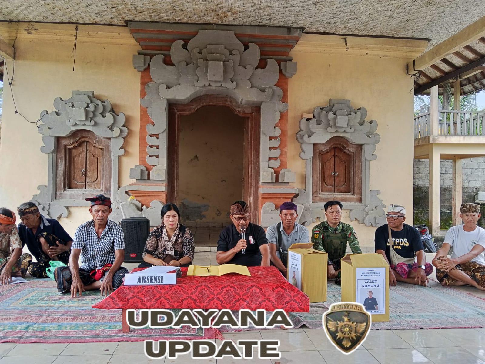 Babinsa Tihingan Kawal Pemilihan Klian Subak Pau