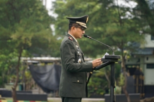 Sinergi TNI di Jembrana: Dandim 1617/Jembrana Pimpin Upacara Gabungan di Mako Yonif 741/GN.