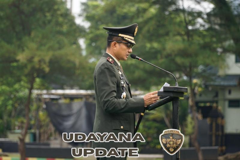 Sinergi TNI di Jembrana: Dandim 1617/Jembrana Pimpin Upacara Gabungan di Mako Yonif 741/GN.