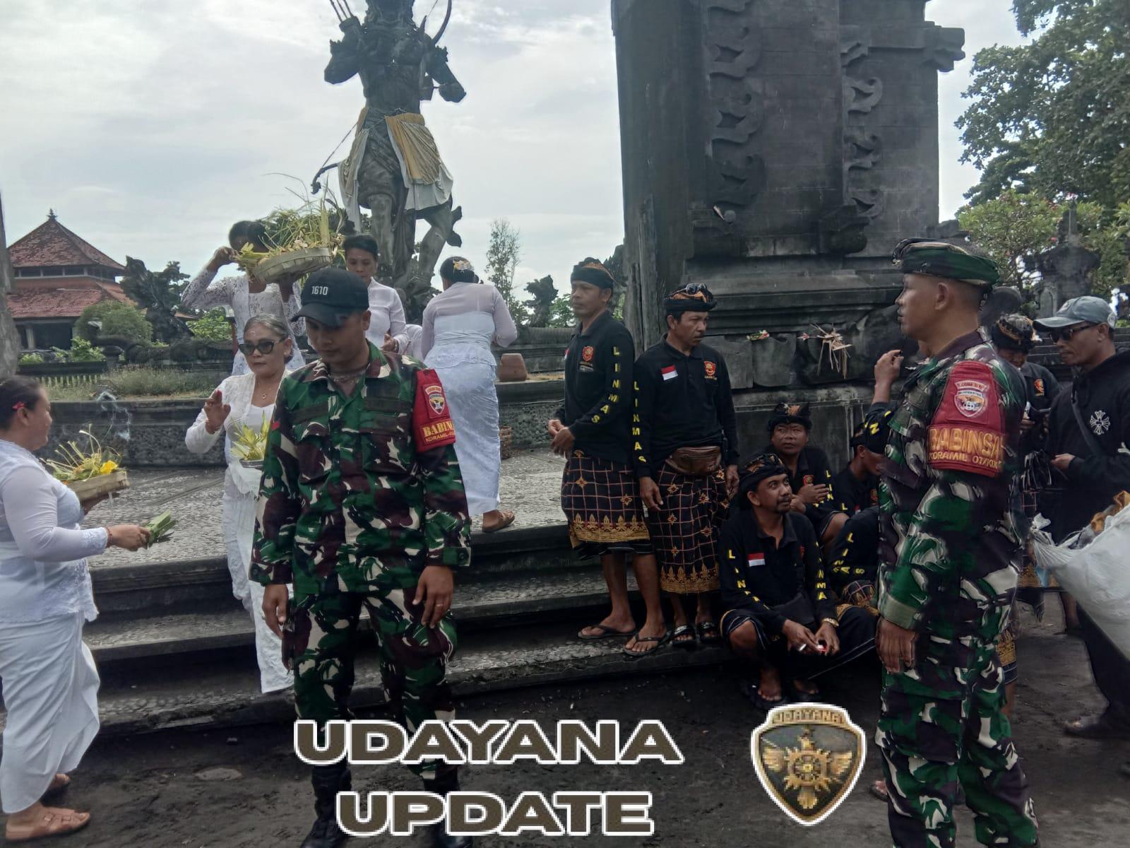 Dihadiri Gubernur Bali, Upacara Bhumi Sudha Di Pura Segara Watu Klotok Dijaga Ketat Aparat