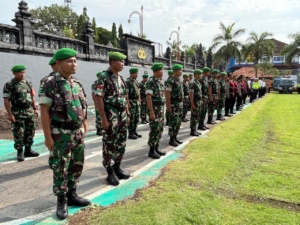Kodim 1616/Gianyar Hadiri Apel Gelar Pasukan Operasi Lilin Agung 2025, Siap Amankan Nataru