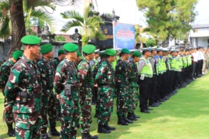 Kodim Klungkung Ikut Serta Apel Gelar Pasukan Operasi “Lilin Agung-2025“