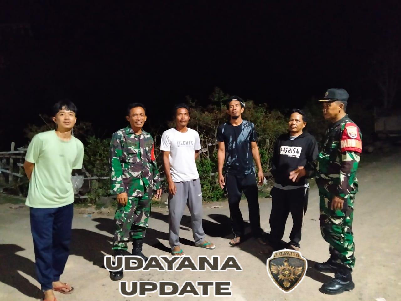 Hadir di Tengah Masyarakat, Koramil 1607-03/Ropang Laksanakan Patroli Malam