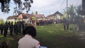 Kodim Klungkung Gelar Upacara Perabuan Secara Militer Almarhum Serda (Pur) Ngakan Made Suteja di Krematorium Pau Desa Tihingan