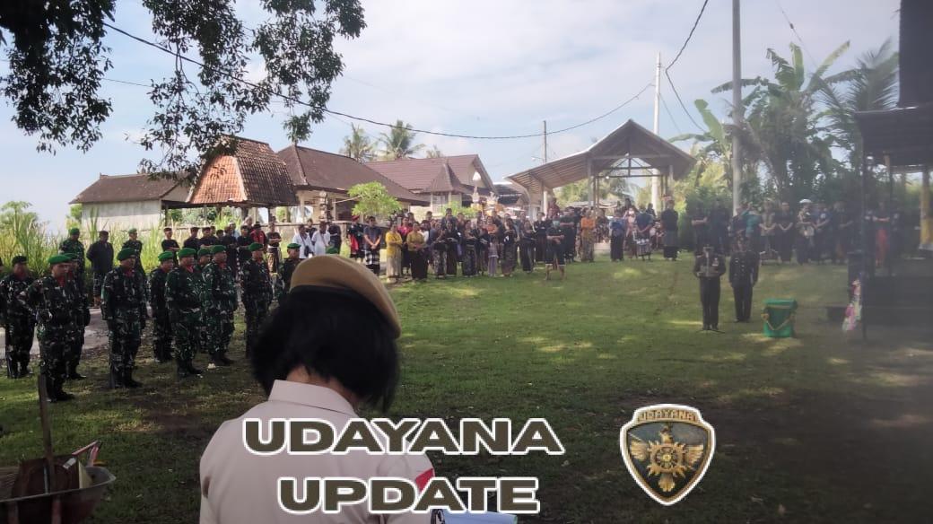 Kodim Klungkung Gelar Upacara Perabuan Secara Militer Almarhum Serda (Pur) Ngakan Made Suteja di Krematorium Pau Desa Tihingan