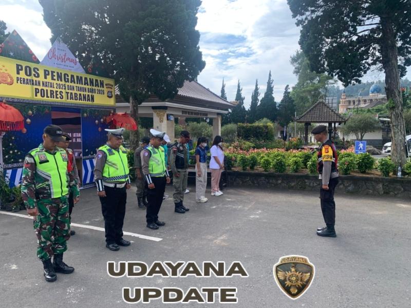 Kodim Tabanan Kerahkan Personel Amankan Perayaan Natal dan Tahun Baru 2025