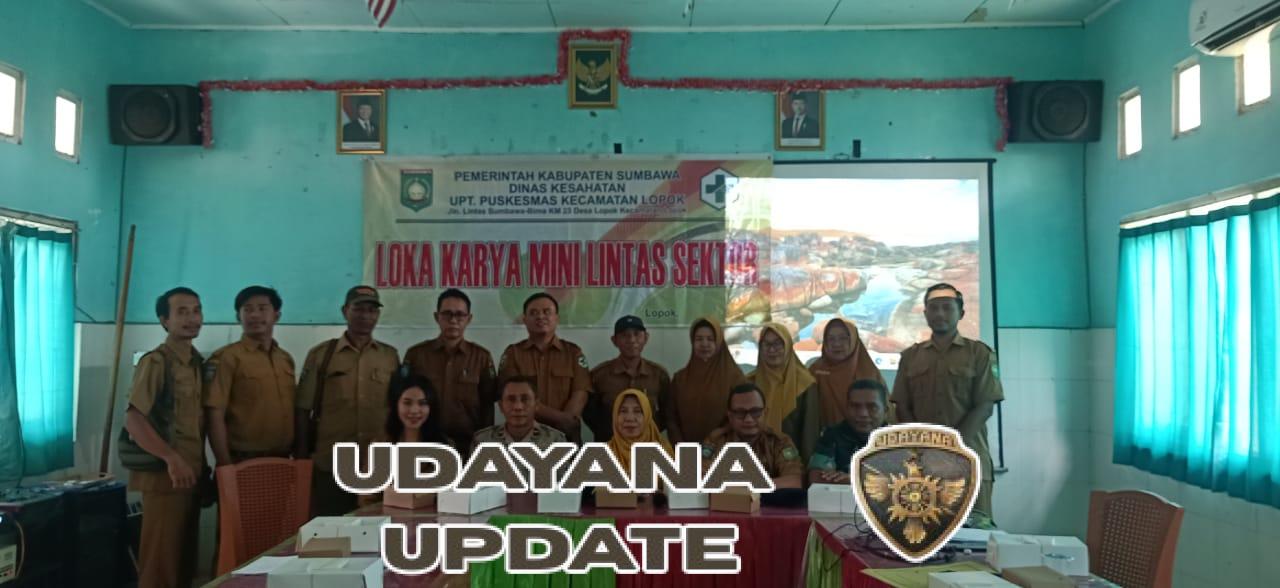Perkuat Sinergi Kesehatan, Danpos Lopok Ikuti Mini Loka Karya Lintas Sektoral