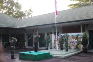 Kasdim Tekankan Disiplin dan Tanggung Jawab Prajurit Saat Pimpin Upacara Hari Senin