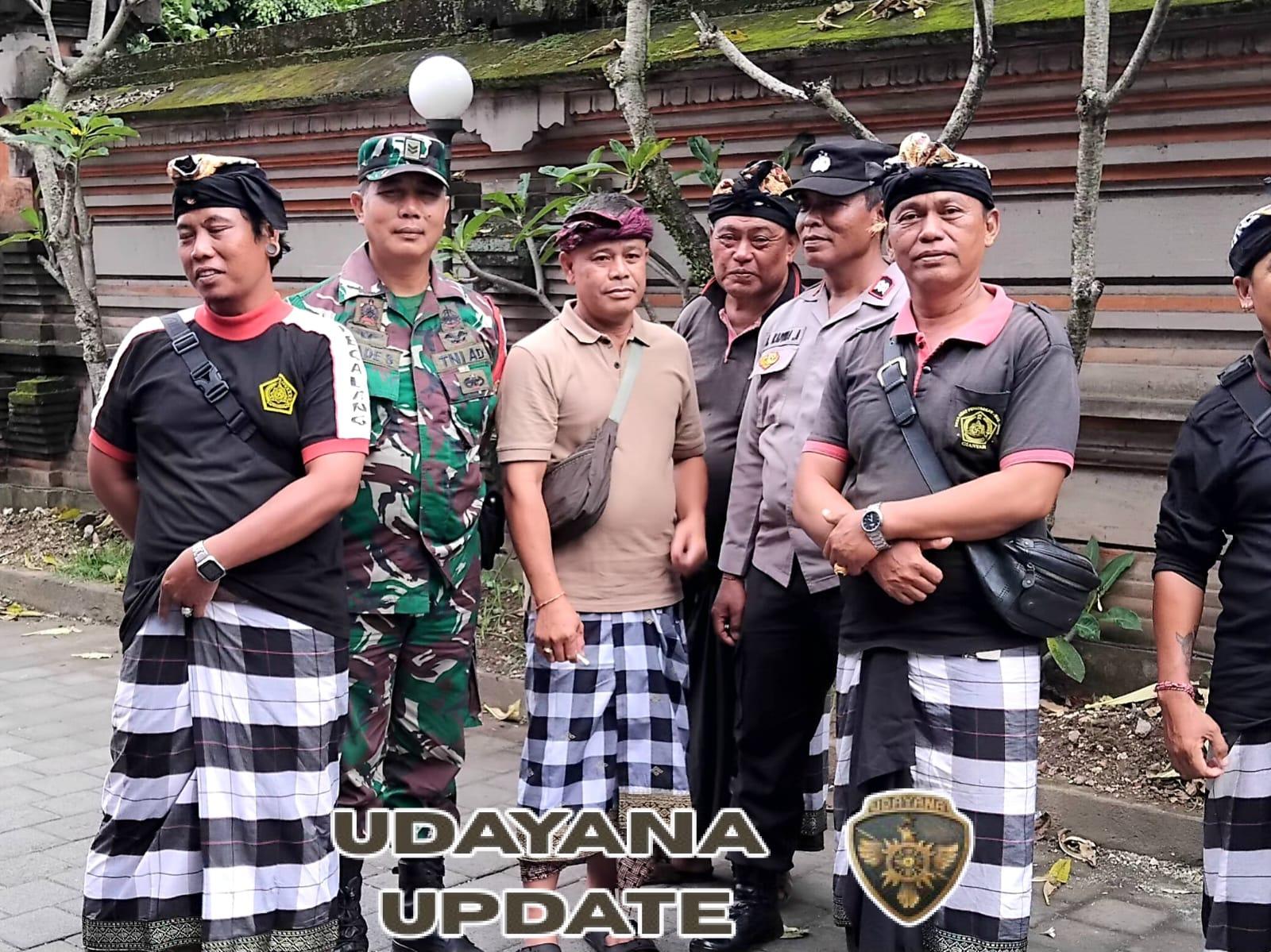 Sinergi Babinsa, Bhabinkamtibmas, dan Pecalang Amankan Pemilihan Bendesa Adat Pengosekan