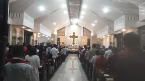 Dandim Klungkung Hadiri Ibadah Kebaktian Misa Malam Natal 2025