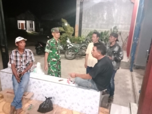 Akhir Tahun Aman dan Nyaman, Koramil 1607-07/Lunyuk Intensifkan Patroli Malam