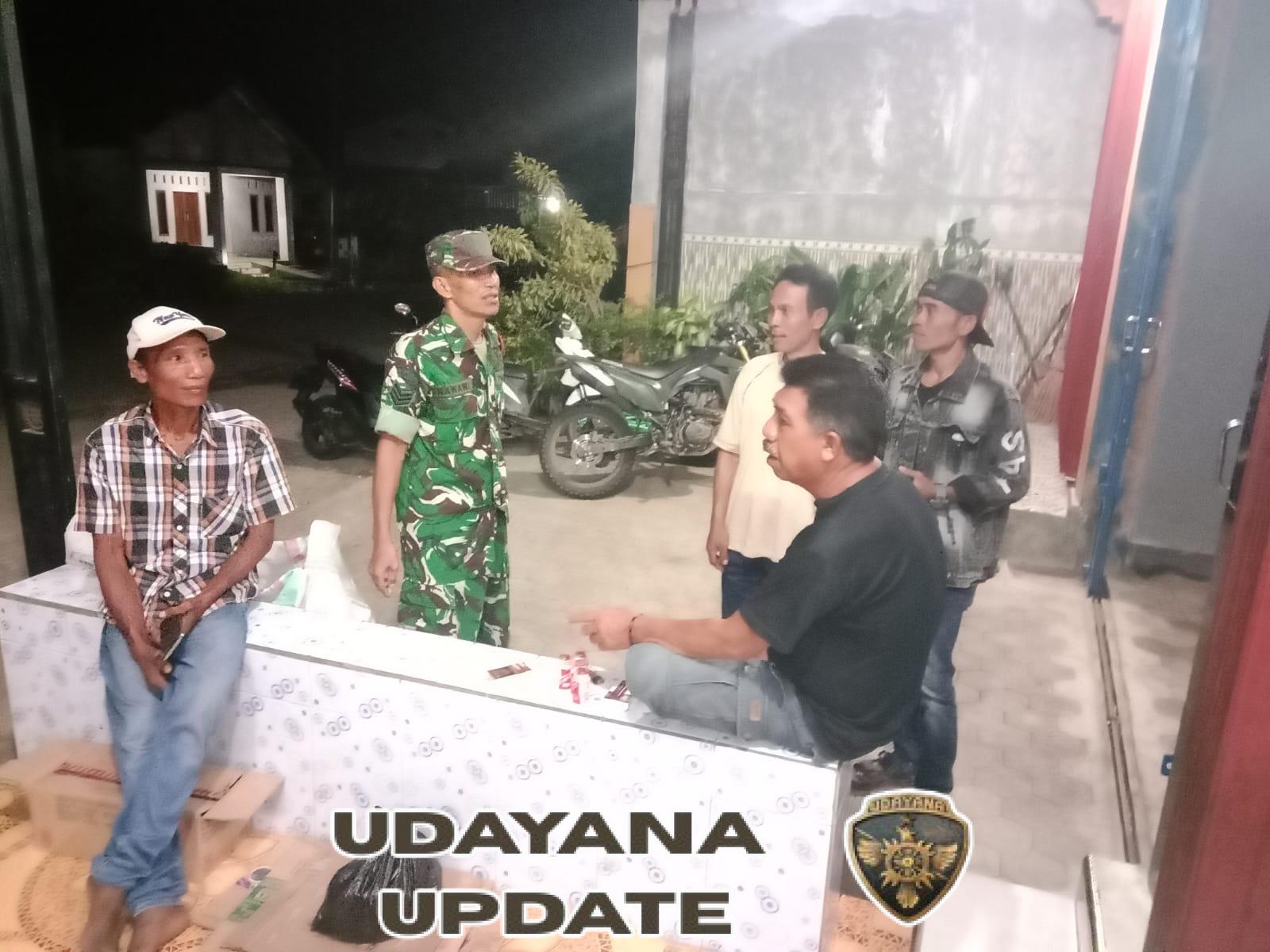 Akhir Tahun Aman dan Nyaman, Koramil 1607-07/Lunyuk Intensifkan Patroli Malam