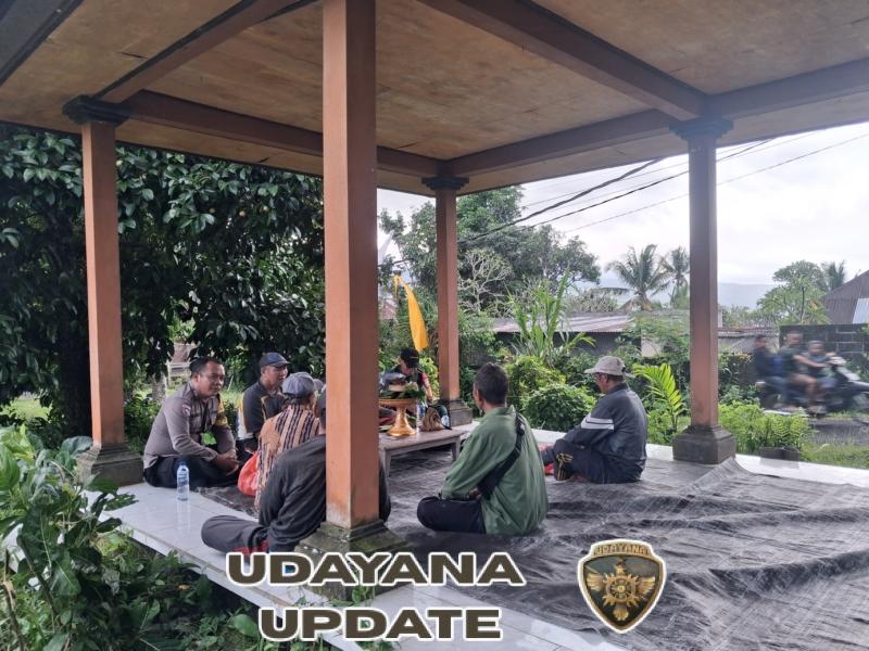Babinsa Pedawa Pimpin Rapat Koordinasi Penanaman Tadah Hujan di Subak Asah