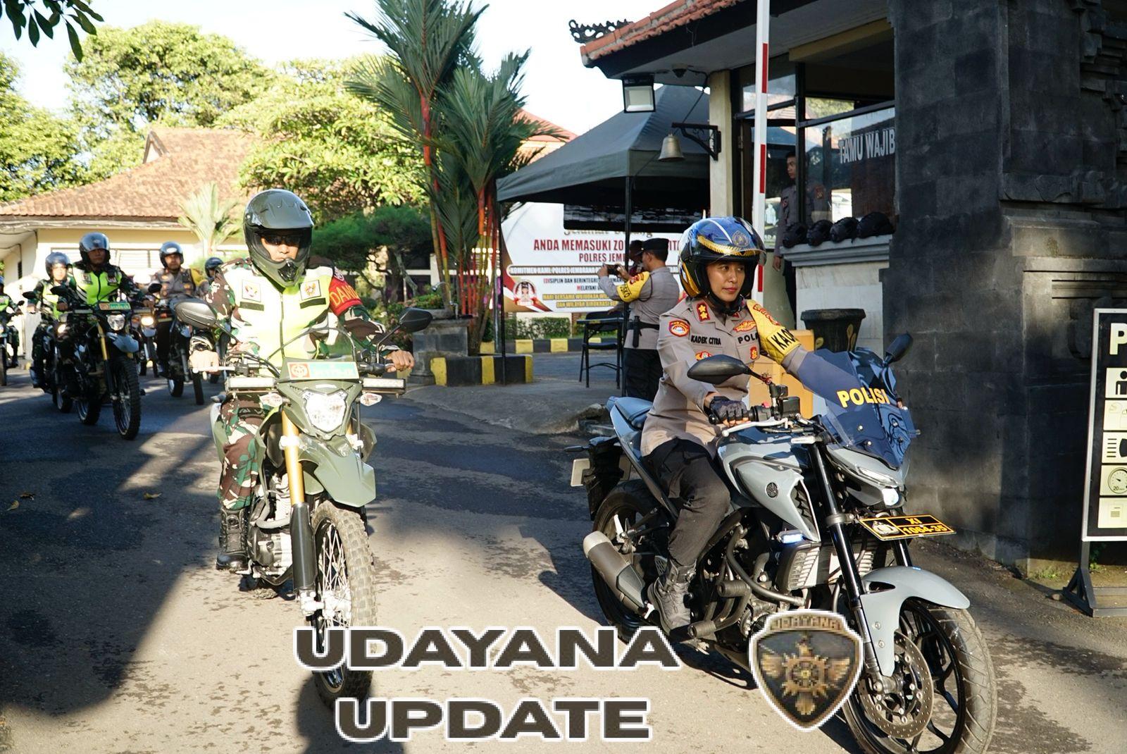 Sinergi TNI–Polri Jembrana Amankan Perayaan Natal, Dandim dan Kapolres Pimpin Patroli Gabungan
