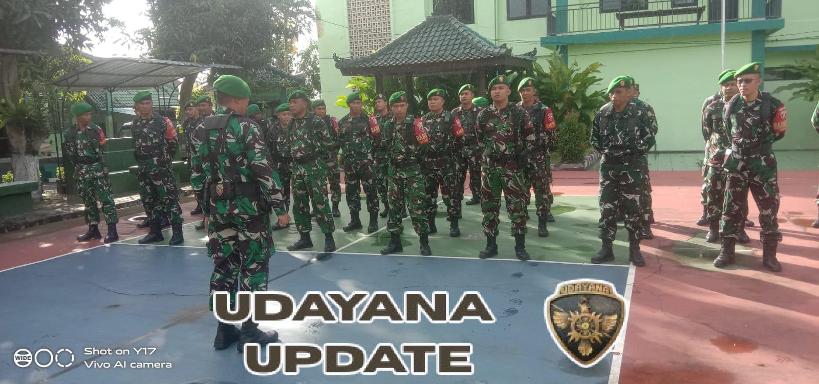 Pasiops Kodim Klungkung Pimpin Apel Siaga Pengamanan Puncak Hari Raya Natal