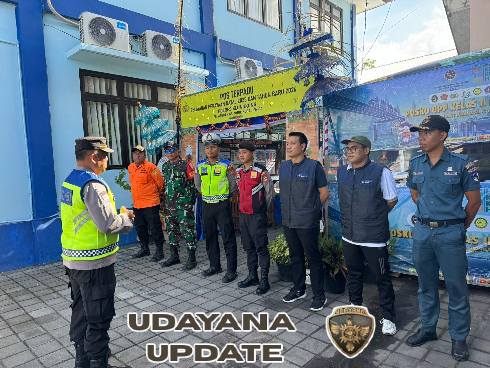 Pastikan Aman Dan Kondusif, Aparat Gabungan Siaga Di Posko Terpadu Banjar Nyuh