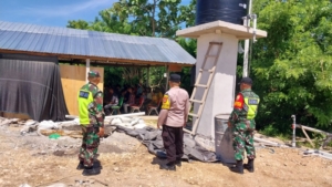 Sebar Babinsa, Danramil Nusa Penida Pastikan Ibadah Puncak Hari Raya Natal Aman Dan Damai