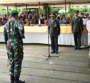 Kodim Tabanan Gelar Upacara Perabuan Militer Almarhum Letkol CPL (Purn) I Wayan Djigrug Adijaya Giri