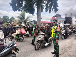 Sinergi TNI–Polri dan Pecalang, Pengamanan Upacara Pelebon di Bangli Berjalan Aman dan Lancar