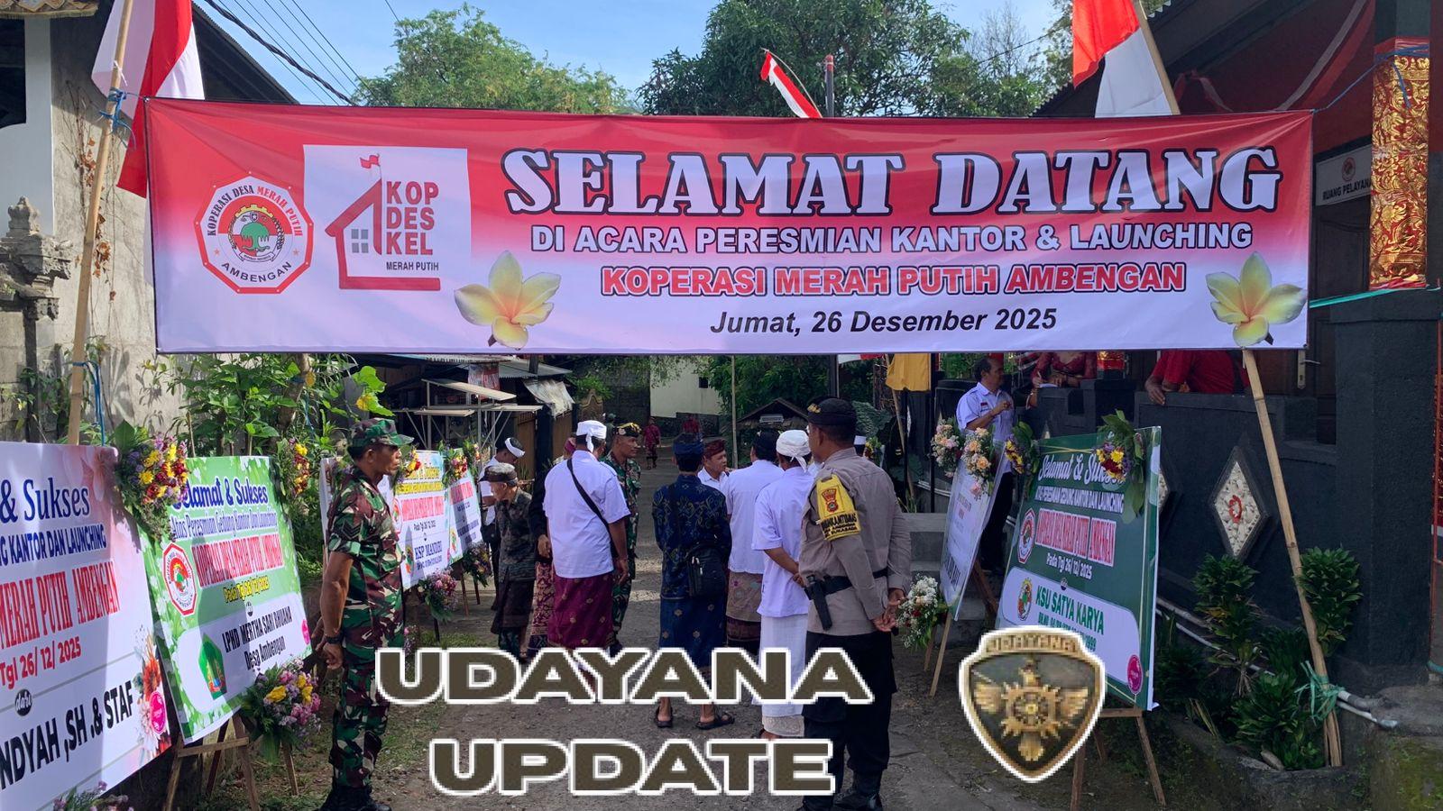 Koramil Sukasada Hadiri Launching dan Peresmian Koperasi Desa Merah Putih Ambengan