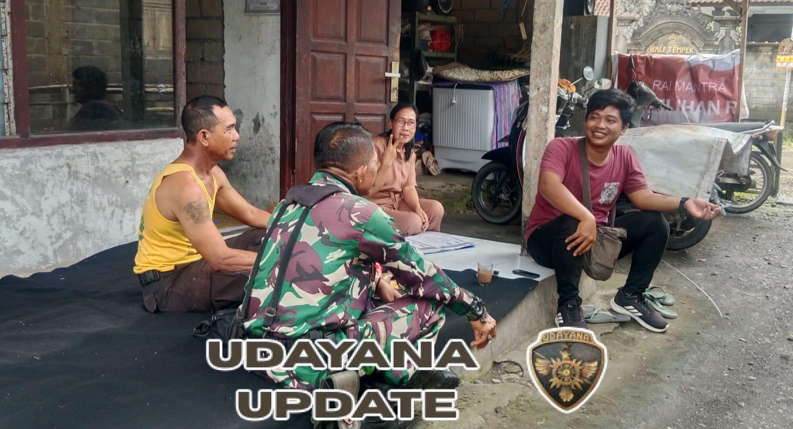 Respons Cepat Keributan Warga, Babinsa Mendoyo Dauh Tukad Pererat Silaturahmi di Banjar Ngoneng