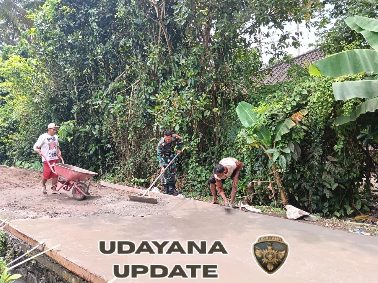 Sinergi Tanpa Batas, Serma Lalu Bokhari dan Warga Jelantik Sulap Jalan Usaha Tani Jadi Mulus