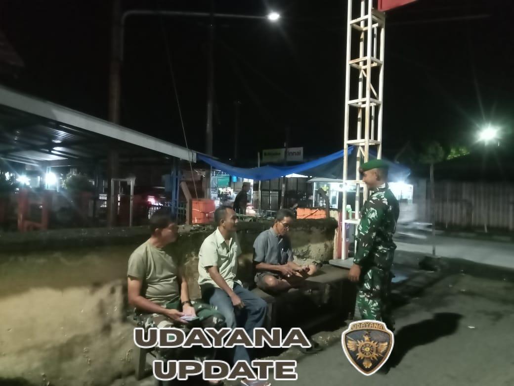 Sertu Ruslan Pimpin Patroli Malam Koramil 1628-01/Taliwang