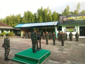 Perkokoh Jiwa Nasionalisme, Kodim 1617/Jembrana Gelar Upacara Bendera Mingguan