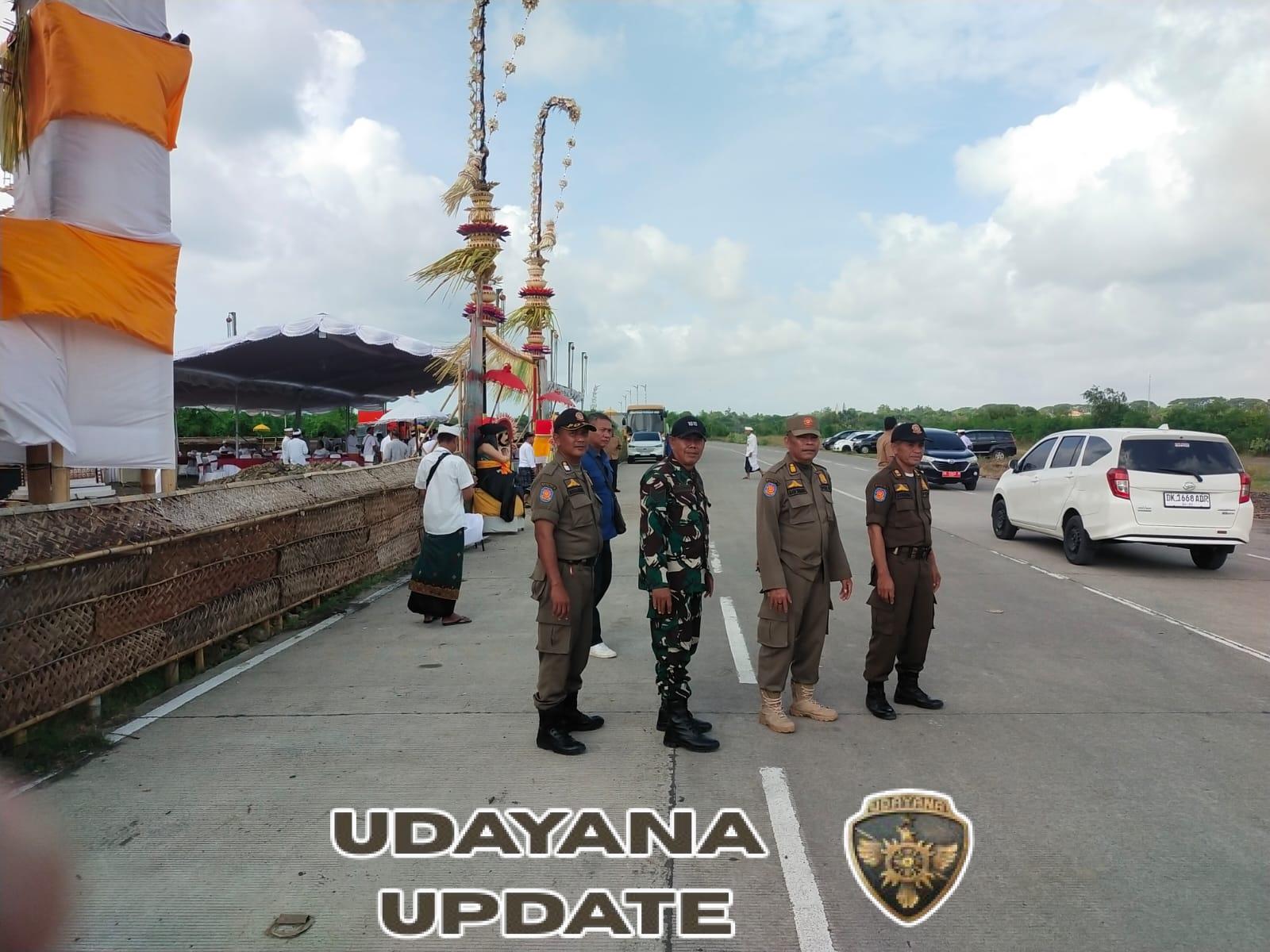 Dandim Klungkung Hadiri Upacara Tawur Agung Labuh Gentuh, Ngeruwak Bumi Penegteg Jagat di Pembangunan PKB Klungkung