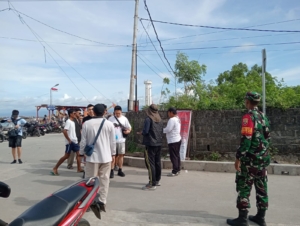 Koramil Nusa Penida Perketat Pengamanan Di Pelabuhan