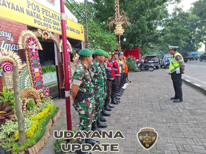 Operasi Lilin Agung 2025, Kodim 1616/Gianyar Perkuat Sinergi Pengamanan Lintas Sektoral