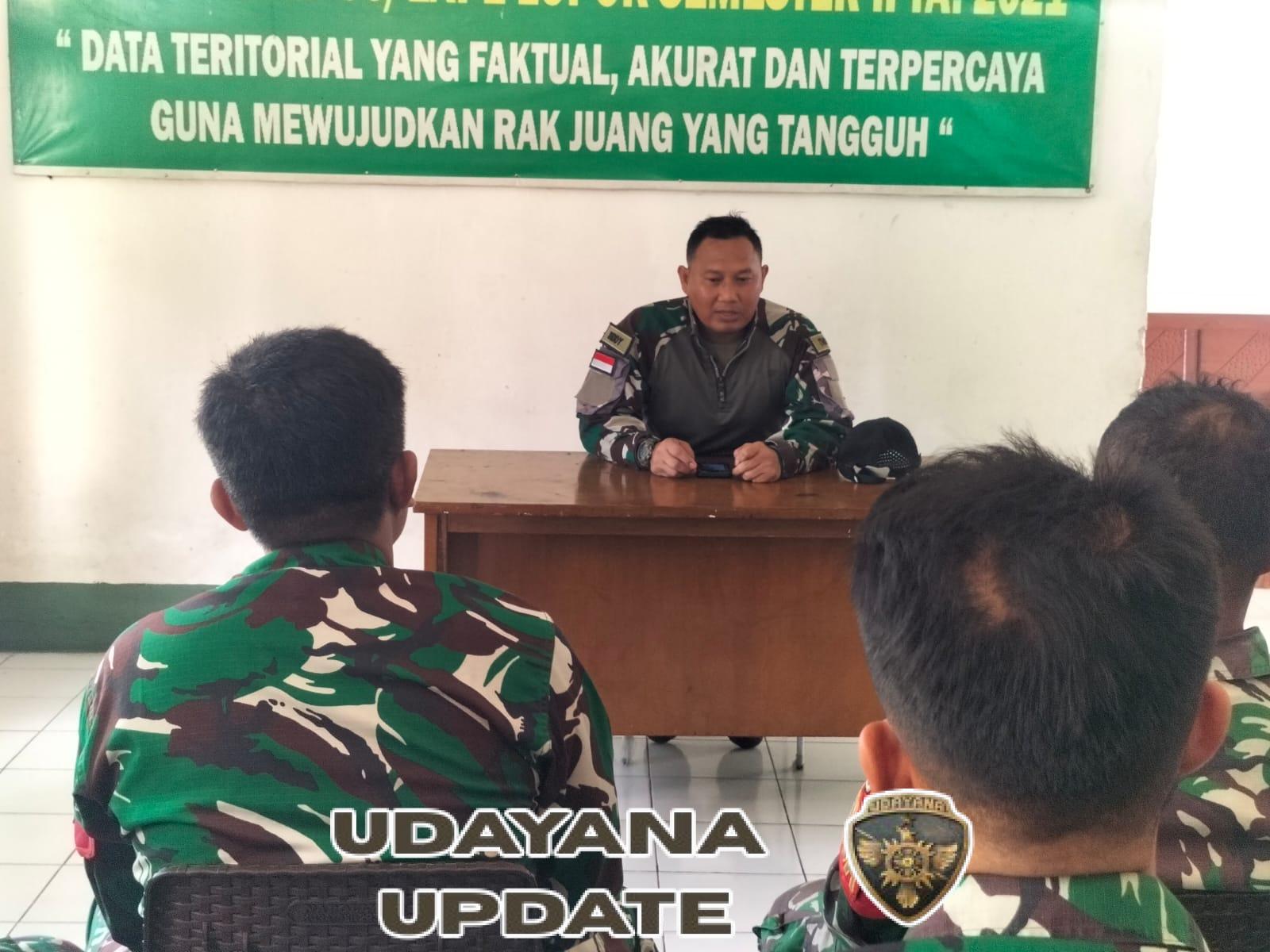 Disiplin Adalah Harga Mati, Pjs Danramil 1607-06 Tegaskan 8 Wajib TNI