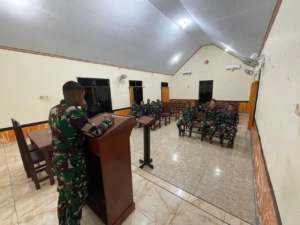 Menyambut Tahun Baru  2026 Yonif  900/SBW Adakan Doa Bersama