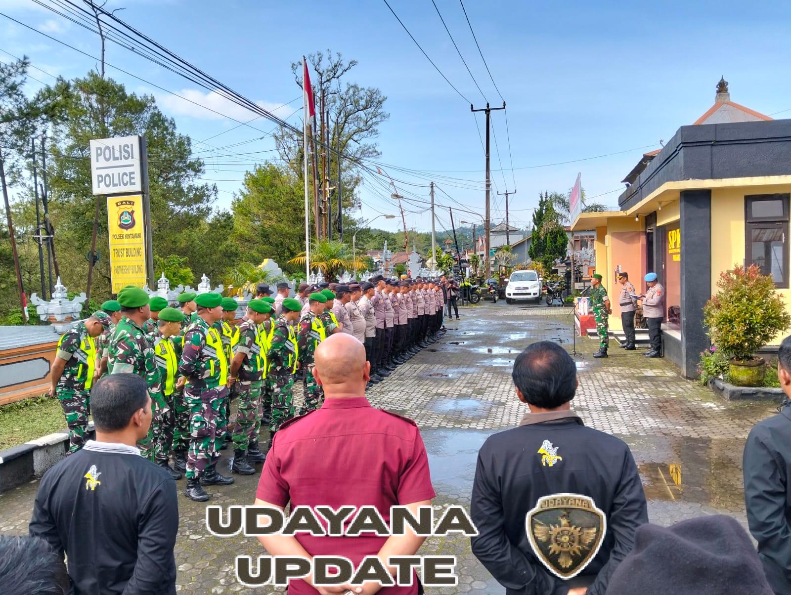 Apel Gabungan Pengamanan Tahun Baru 2026 di Kintamani, TNI–Polri Bersama Unsur Desa Siaga Jaga Kamtibmas