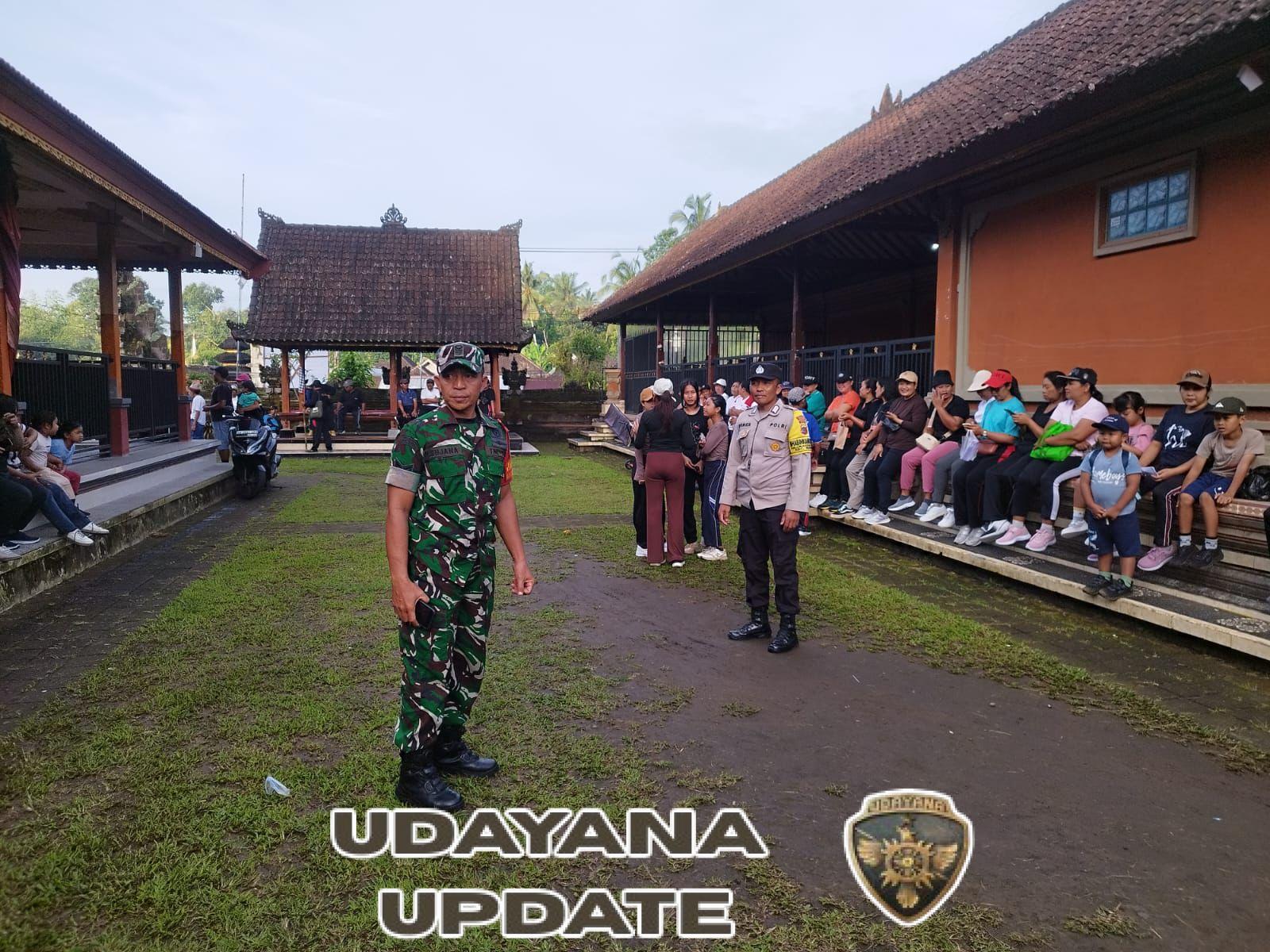 Babinsa Kelurahan Kubu Amankan Gerak Jalan Santai Sambut Tahun Baru 2026