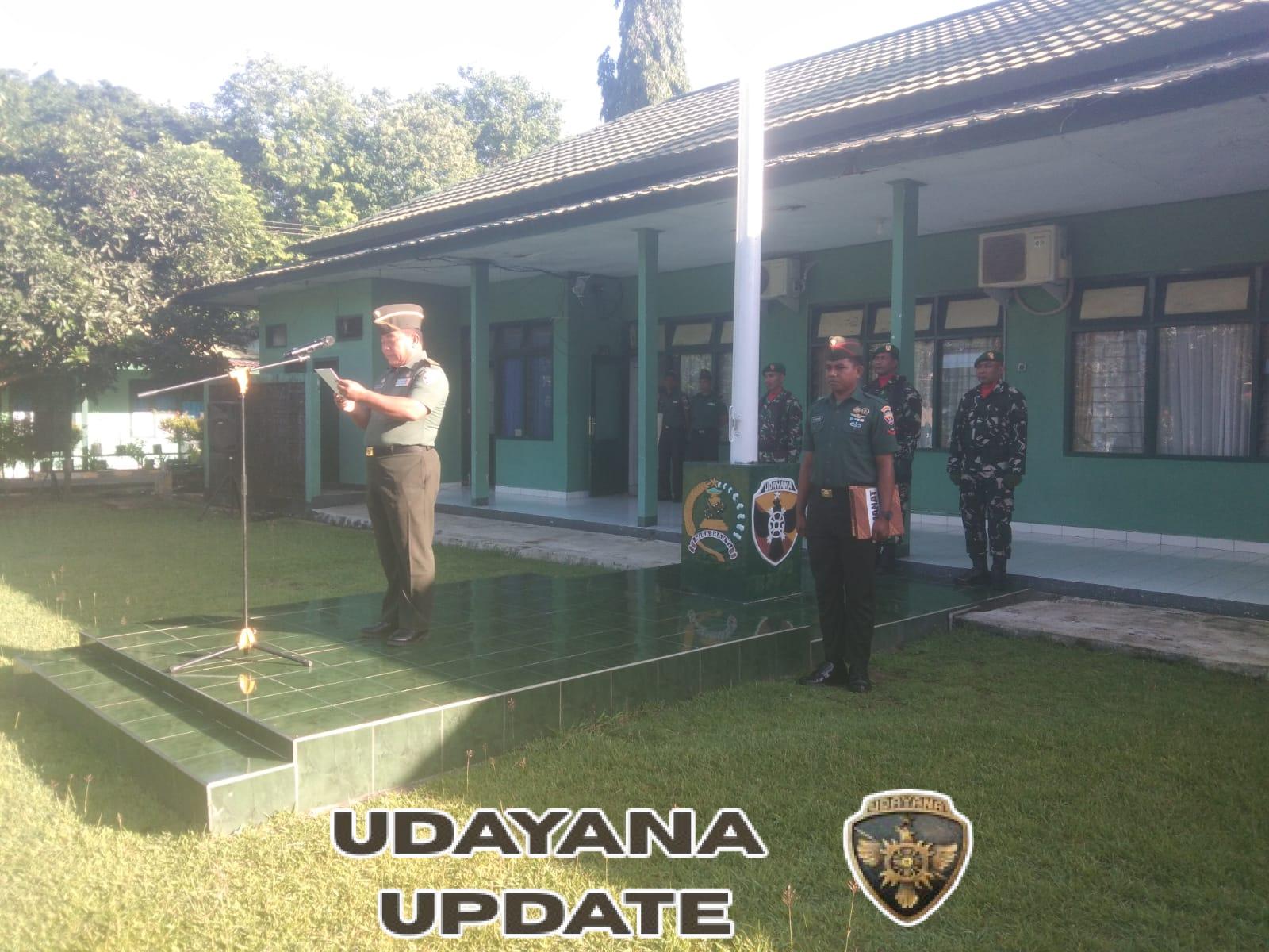 Kodim 1614/Dompu Gelar Upacara Bendera, Kasdim Tekankan Arahan Danrem