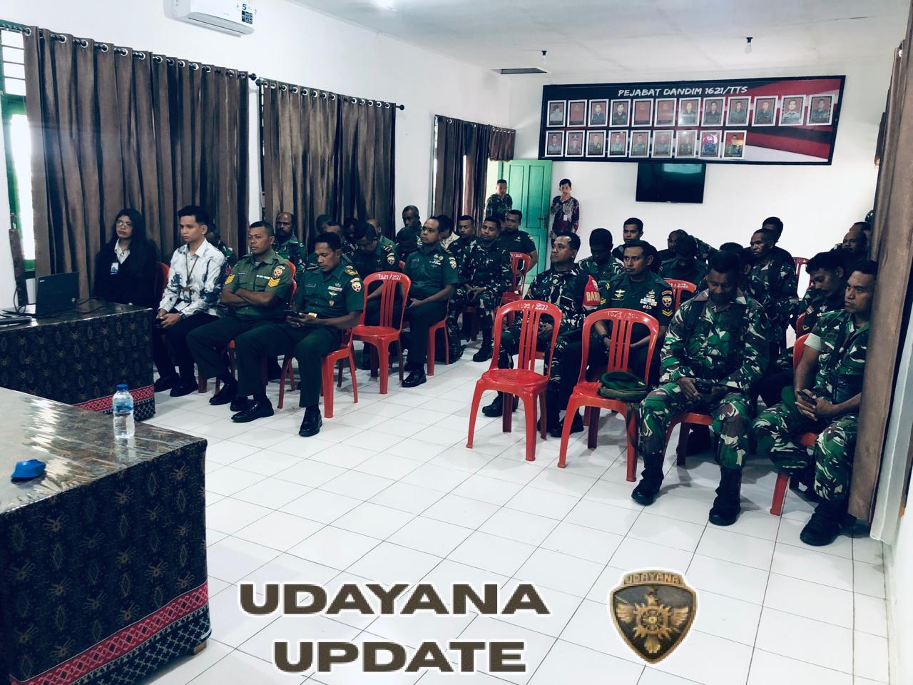 Bank Mandiri KCP Soe Sosialisasikan Kredit KSN untuk Prajurit dan PNS Kodim 1621/TTS