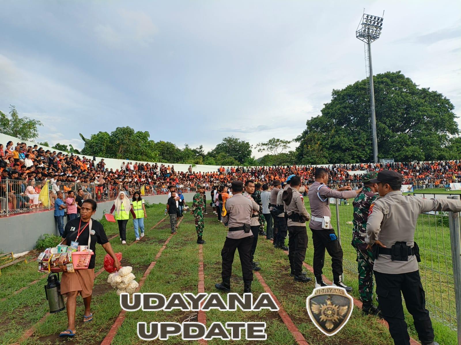 Kodim 1602/Ende Kawal Ketat Laga ETMC 2025, Dua Pertandingan Berjalan Aman dan Kondusif