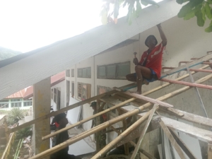 Babinsa Kodim 1602/Ende Gelar Monitoring Keamanan dan Karya Bhakti di Desa Rangalaka