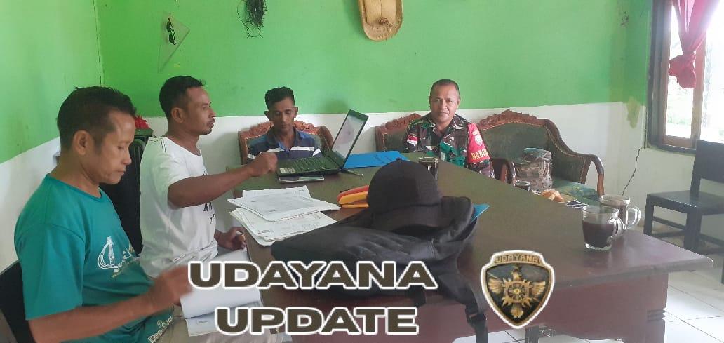 Babinsa Sertu Petrus Gudu Laksanakan Komsos dan Monitoring Wilayah di Dusun Oenitas