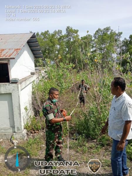 Babinsa Koramil Maurole Dukung Pembangunan Koperasi Merah Putih di Desa Niranusa