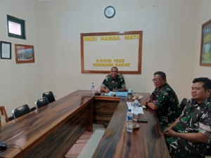 Tim Wasgiat Kemhan Laksanakan Paparan Pembangunan dan Harbang Bersama Kodim 1628/KSB