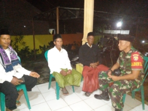 Himbauan Babinsa Tekankan Silaturrahmi dan Gotong Royong Warga 3  Kecamatan