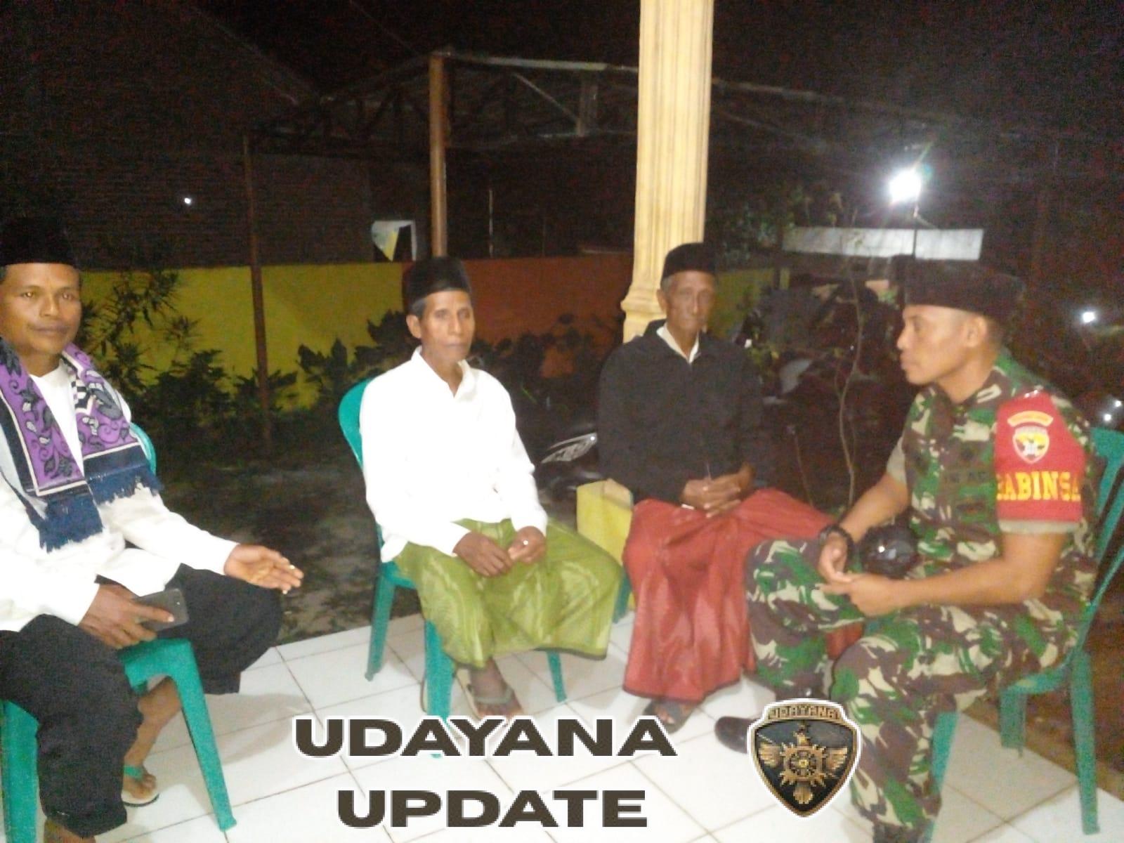 Himbauan Babinsa Tekankan Silaturrahmi dan Gotong Royong Warga 3  Kecamatan