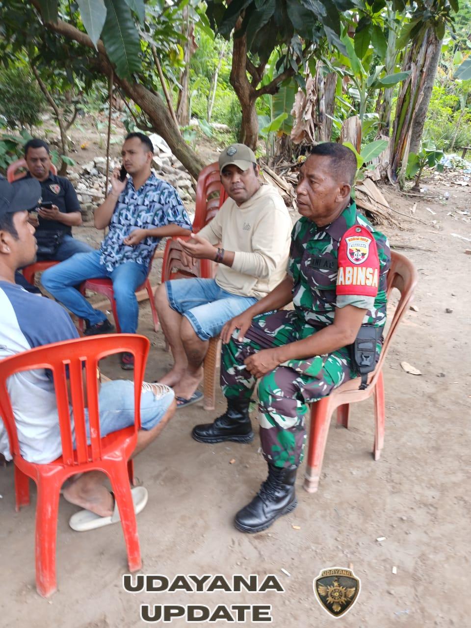 Babinsa Koramil 1602-02 Wolowaru Laksanakan Komsos dan Pamwil di Desa Tenda