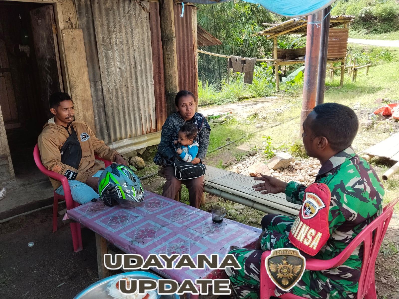 Babinsa Koramil 1602-02/Wolowaru Laksanakan Komsos dan Pamwil di Desa Wonda