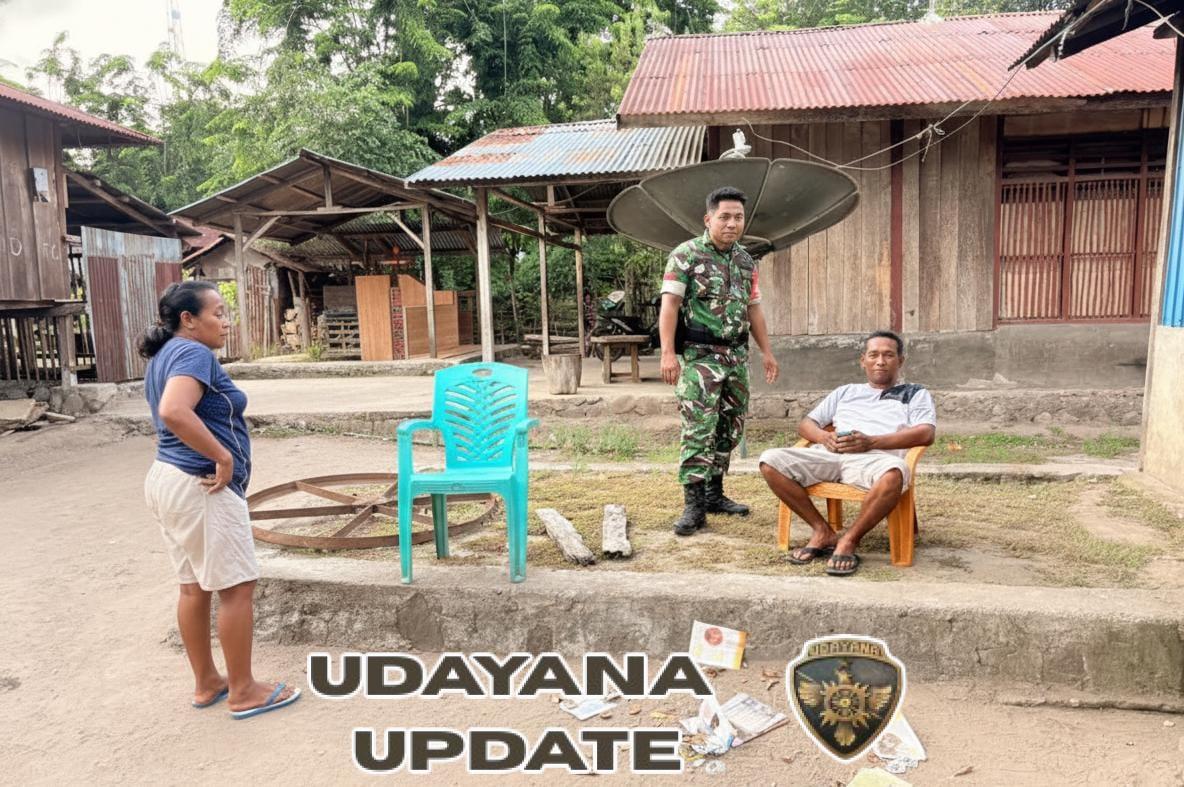 Babinsa Koramil 1602-/Maurole Perkuat Keamanan dan Hubungan dengan Warga di Desa Loboniki